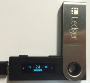 Select number of words in Ledger Nano S