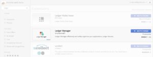 Fake Ledger Manager Chrome store app