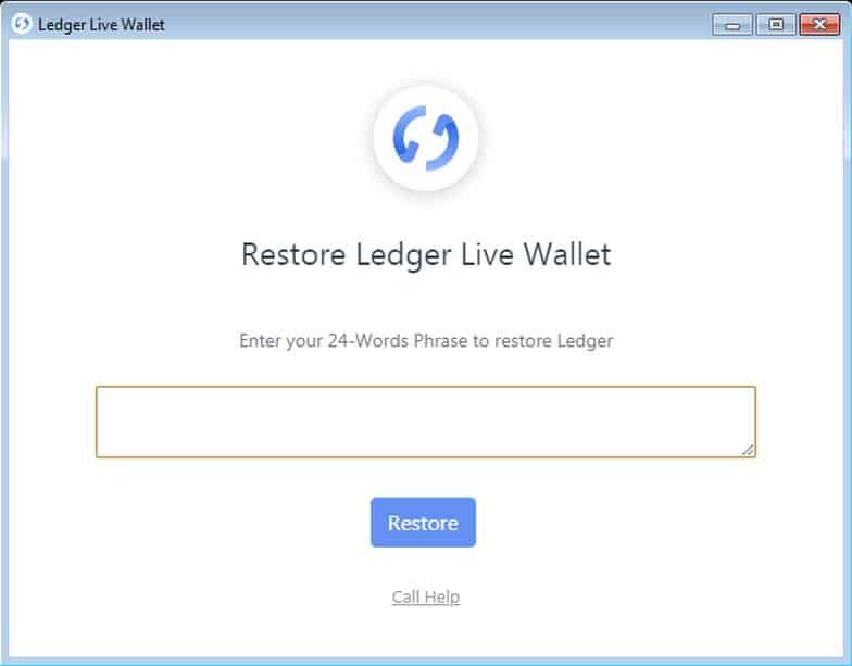 Scam Ledger wallet software